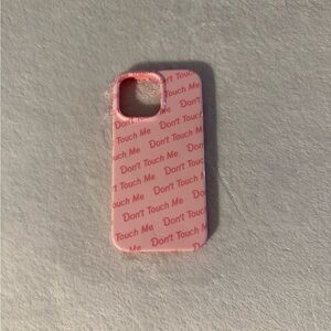 Velvet Caviar Pink Phone Case 'Don't Touch Me' Design IPhone 14 Pro Max